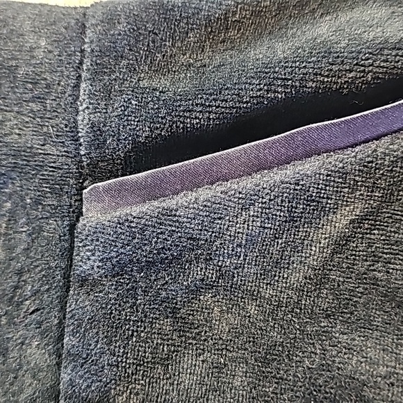 Charter club women XL pull on velour pants beautiful green/blue shade 2‎ pockets - Picture 5 of 6